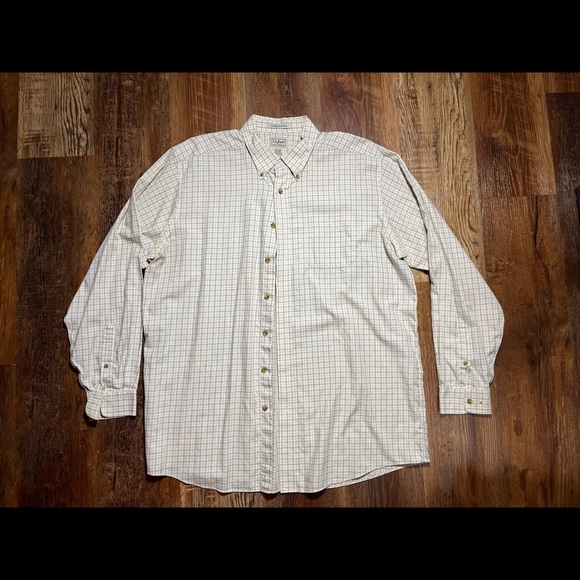 L.L. Bean Shirts Vintage Ll Bean Button Down Wrinkle Resistant Shirt Xlt Poshmark